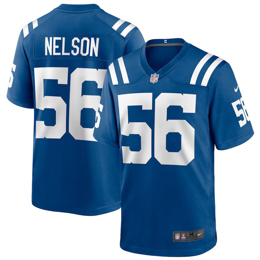 Men Indianapolis Colts 56 Quenton Nelson Nike Royal Player Game NFL Jersey